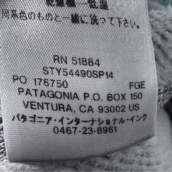 Patagonia Cloud Stack Grey Full Zip Hoodie Thumbholes Size Medium - Picture 11 of 12